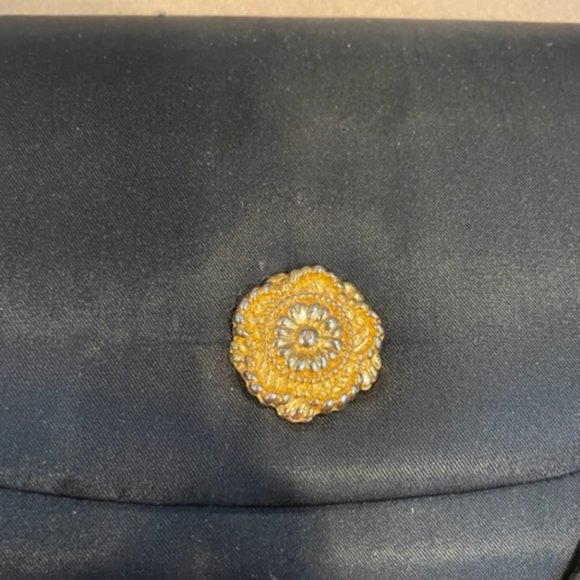 Black Satin Clutch - Picture 2 of 9